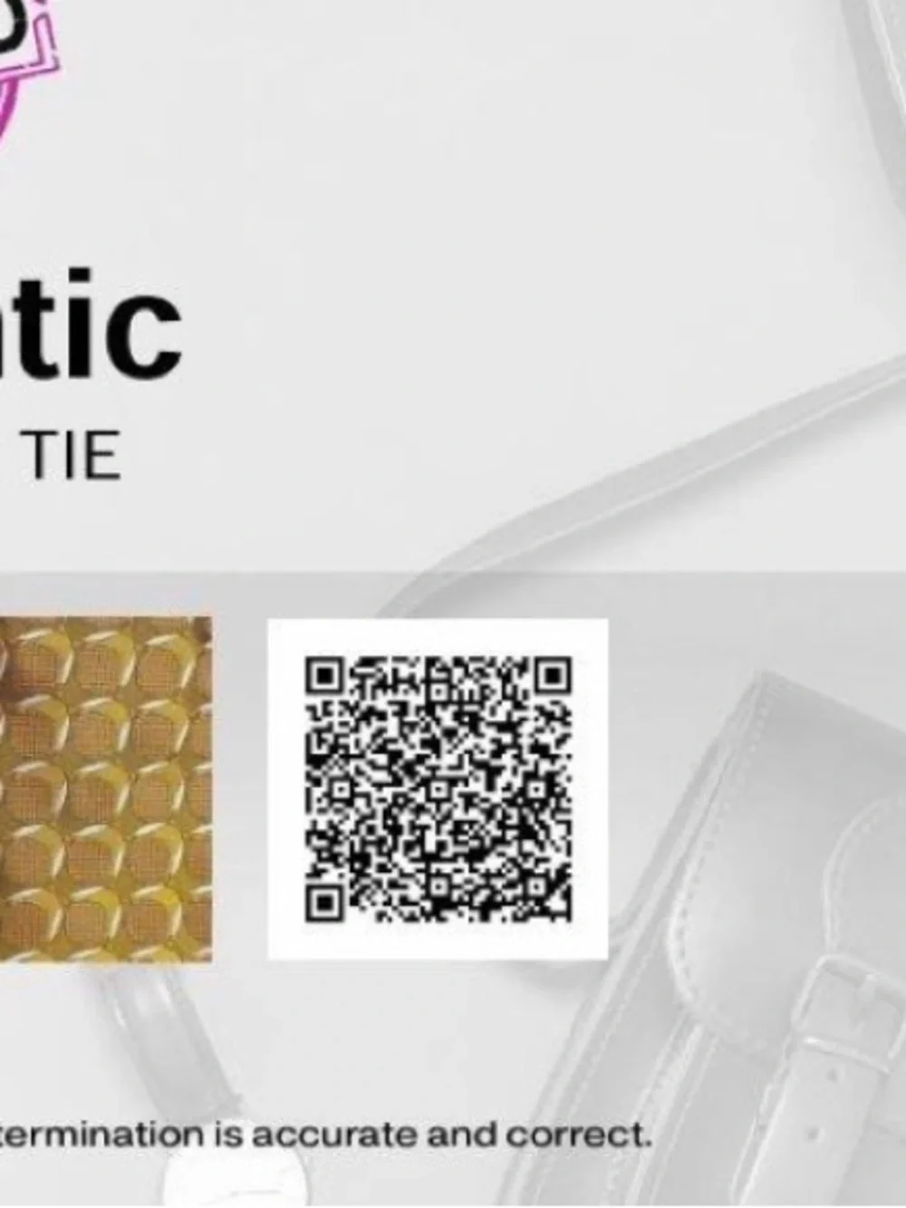 GUCCI Yellow Gold Geometric Silk Tie